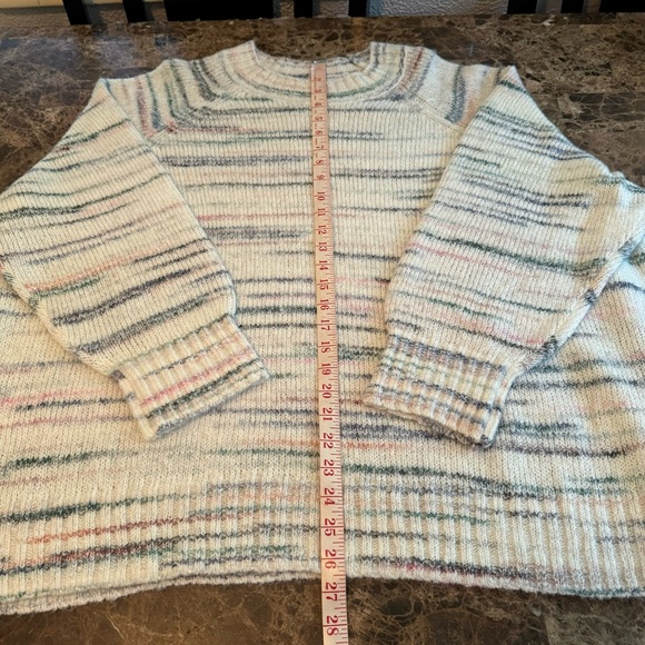 Old Navy Sweater Size 3X Cream Wool Blend Long Plus Size Winter Fall - Picture 4 of 9